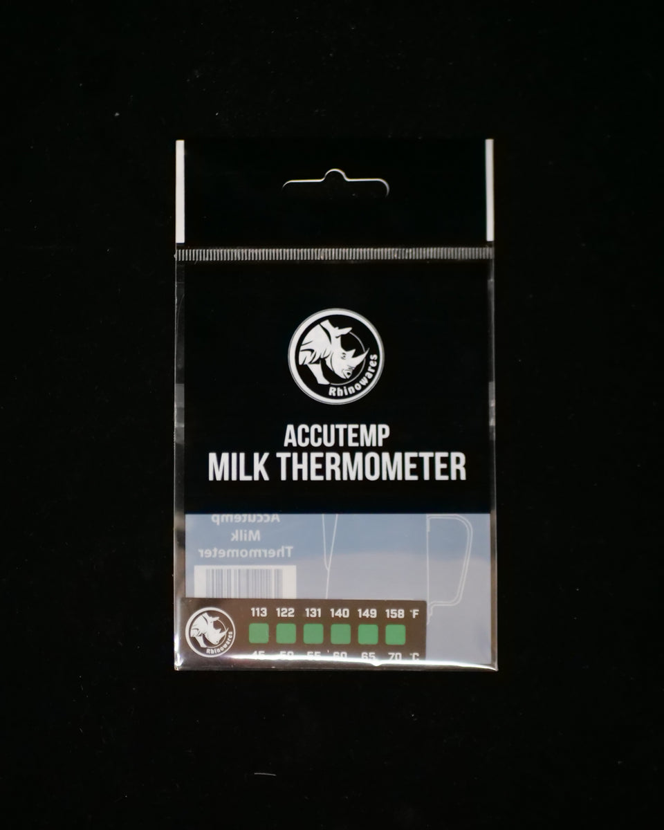 Rhinowares Milk Jug Temperature label, Accutemp Thermometers, Worldwide  shipping