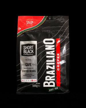 Braziliano Coffee Short Black Beans 500G