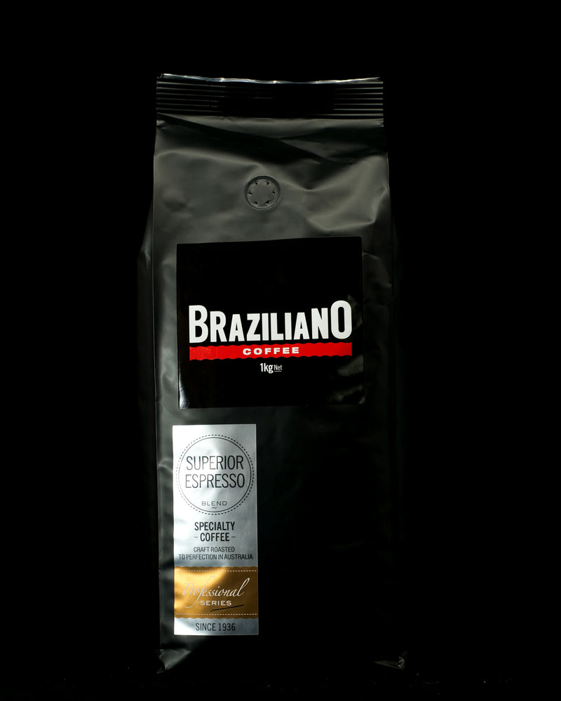 
            
                Load image into Gallery viewer, Braziliano Coffee Superior Espresso Prof 1Kg
            
        