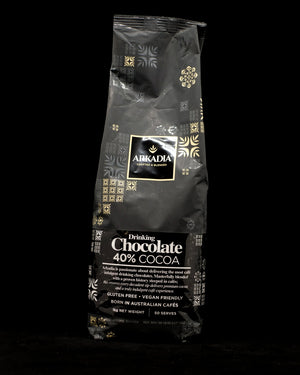 ARKADIA DRINKING CHOCOLATE 40% COCOA G/F 1KG BAG